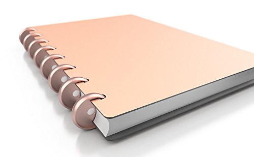 Discagenda Aluminum Disc-Binding Discs 24Mm 0.94In 8 Piece Set Rose Gold #TOP2