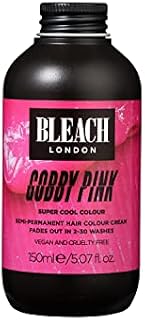 BLEACH LONDON Gobby Pink Semi-Permanent Hair Colour Cream - Bubblegum Pink, Vegan, Cruelty Free, Vibrant Temporary Dye 150 ml