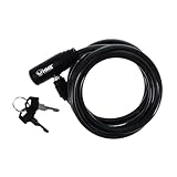 HME Self-Coiling 6-Foot Easy-To-Use Protective Durable Reliable Versatile Hunting Tree Stand Cable Lock - 2 Keys Included