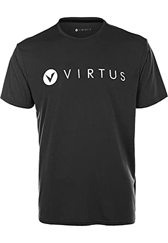 VIRTUS Edwardo T-Shirt, Oscurante, 1001 Nero, 3XL Uomo