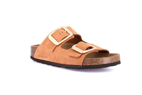 Pantoufles anatomiques en cuir de bouleau Grunland Enny de luxe