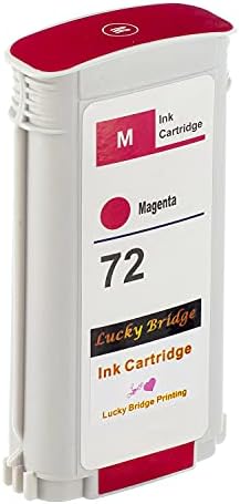 LKB 6PK Compatible HP72 Ink Cartridge Replacement with 130ML Use with designjet T1100 T1200 T1100ps T1120 SD-MFP T1120ps T2300 T610 T620 T770 Series printer (6 Pack) -UK