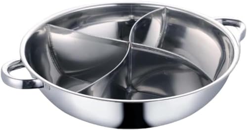 パーティーに最適 ステンレス両手鍋 仕切り・しゃぶしゃぶ・三重鍋 S字オシドリ鍋 三重味二重鍋 インペリアル鍋 中華鍋 フライパン 同時調理可 調理器具