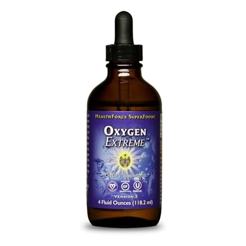 HealthForce SuperFoods Oxygen Extreme - Liquid - 4 Fl Oz Liquid Dropper Cover
