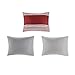 Comfort Spaces Queen Comforter Sets with Sheets - Bed in a Bag 9 Pieces Teen Bedding Sets, Red and Grey Stripes Bedding Queen, College Queen Bed Set with 2 Side Pockets Bedroom Organizer