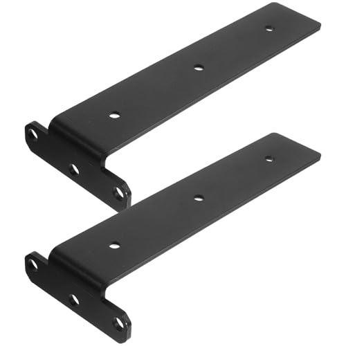 SOPOTUTU 2個 隠し棚受け 壁掛け用 スチール製 フローティングシェルフサポート 耐荷重強化 滑らかエッジ 棚支え 家具用