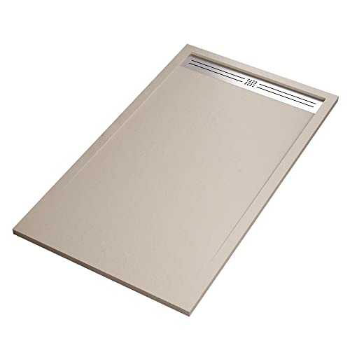 Piatto doccia in marmoresina Crema effetto pietra