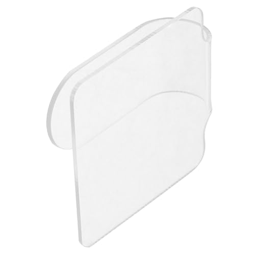 OUNONA Paleta de Maquillaje Acrílica Transparente para Base Portátil para Cosméticos y Esmalte de Práctico para Manicura