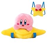 Roffatide fuzzy Kirby mochila peluche dibujos animados linda mochila primaria para niñas mujeres bolso de almohada ligero