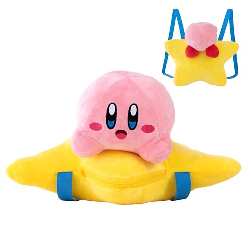 Sac à dos en peluche Kirby Roffatide rose mignon pour fille