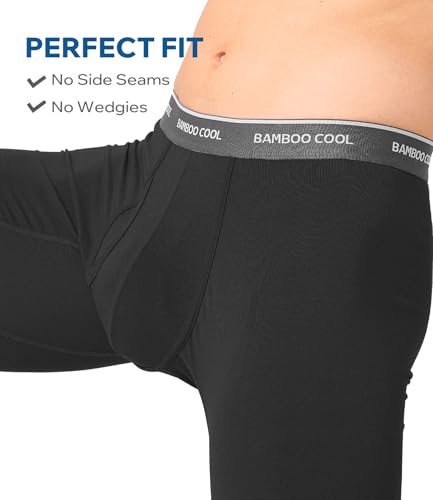Image of BAMBOO COOL Breathable Men's Underwear Modern Multipack Comfortsoft Moisture-Wicking Boxer Briefs 6 Pack