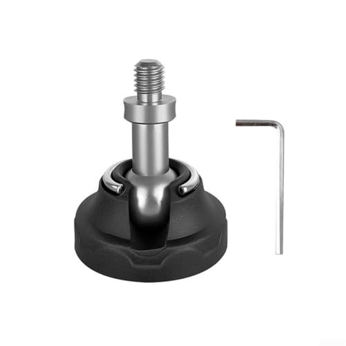 Shophubio Coussinet de pied de trépied de rechange à 360 degrés avec joint de 1,9 cm, base en plastique antidérapante pour sol inégal, compatible avec la plupart des trépieds, monopodes têtes