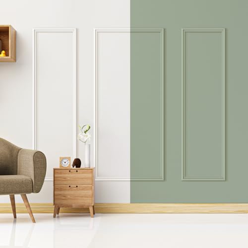 QUEENLINK 3 Sets Peel and Stick Wall Molding Kit, Premade