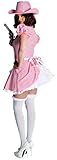  M209112-XS-A rosa-kariert Damen Cowgirlkleid Trachtenkostüm GR.XS