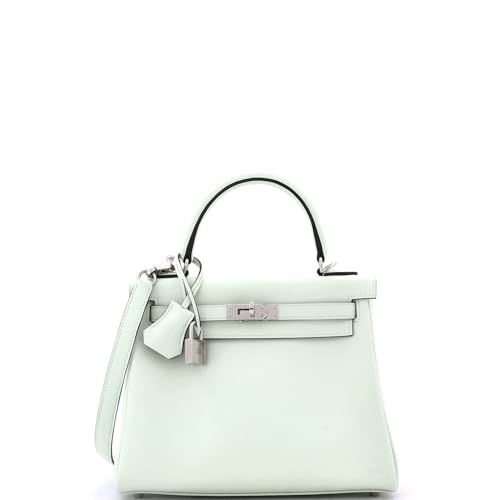 Hermès, Pre-Loved Kelly Handbag Green Swift with Palladium Hardware 25, Vert Fizz