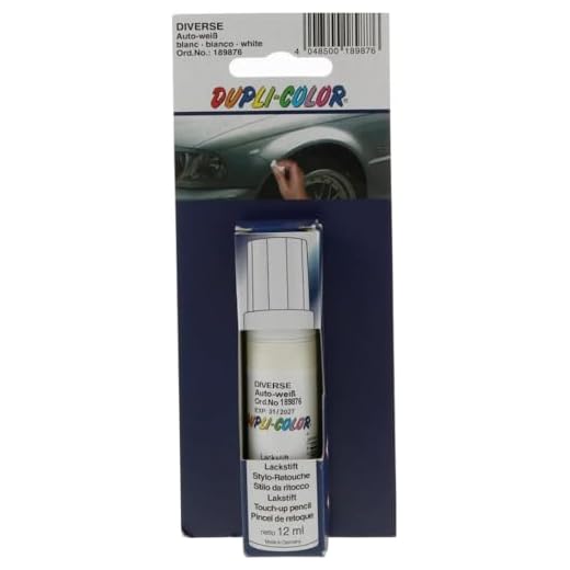 Dupli-Color 189876 Standard-Lackstift Auto Weiss 12ml, White