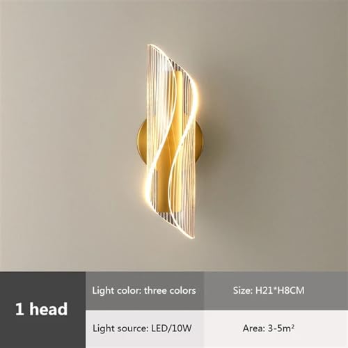 Lámparas de pared para dormitorio y pasillo con luces LED C-3color 2