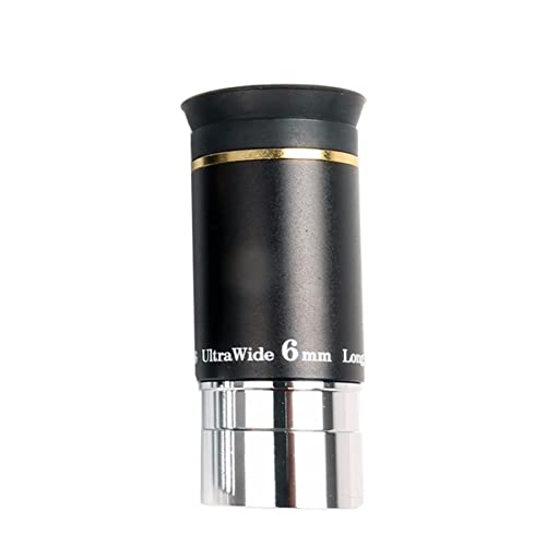 Ocular de metal para telescopio astronómico de 1,25 pulgadas con óptica ultra ancha 6mm