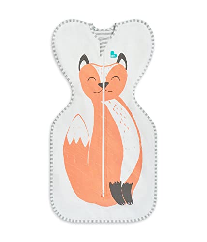 Image of Love to Dream Swaddle UP Self-Soothing Sleep Sack 8-13 lbs., Dramatically Better Sleep, Snug Fit Calms Startle Reflex, 1.0 TOG, Lyric The Fox Orange Fox, Small