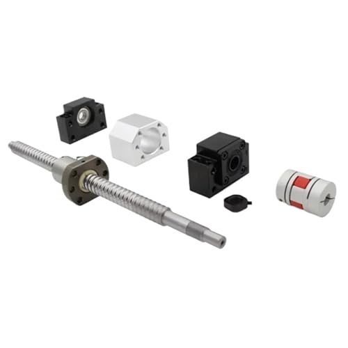 Metal Ball Screw nut end Processing 1Set SFU1204 Ball Screw C7 End Machined +Single Flange BallNut BFBK10 + Ballnut Housing+Supporter for Parts(400mm)