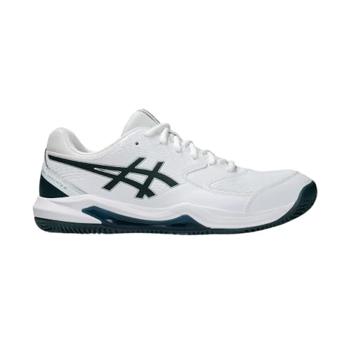 ASICS Herren Gel-Dedicate 8 Clay Sneaker, Weiss Sächsisches Grün, 44 EU