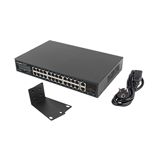 Switch 24x1GB POE+ 2xGB 2xSFP rack 19'' gigabit ethernet 360W, multicoloured