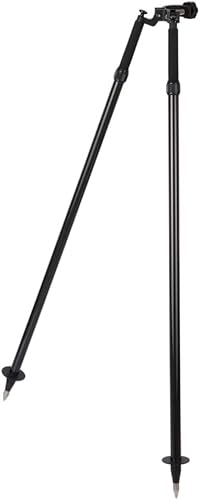 Miniatura 8 de Trípode Bípode Topografía Pulgar Liberación, Aluminio Trípode Bípode para Prisma Polos Topografía o GPS Postes de Estación Total GPS GNSS
