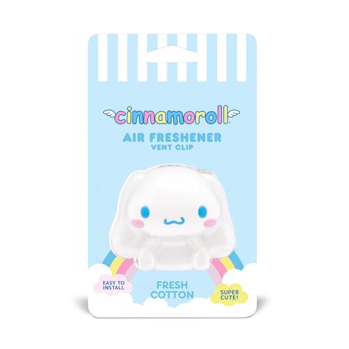 Image of Carbella Hello Kitty Car Air Freshener - Cute and Long-Lasting Cinnamoroll Air Freshener for Car, Easy Clip-On Hello Kitty Car Accessories, Odor Eliminator, Fun Scents, 30 Days Freshness, White /Blue
