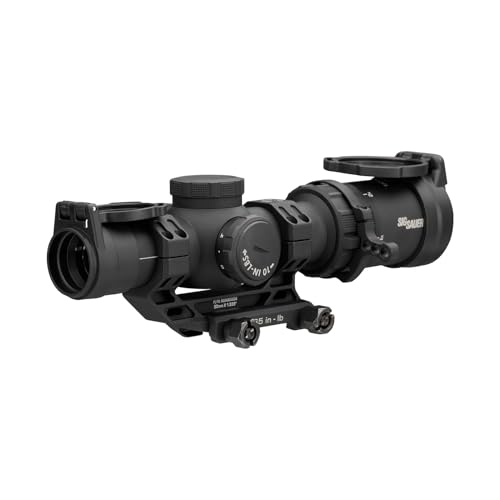 SIG SAUER Tango-MSR Compact 1-10x24mm SFP/Second Focal Plane 30mm Main Tube Hunting Scope - Illuminated BDC-10 Reticle, Includes 1.535 MSR Mount (SOTMC11000)