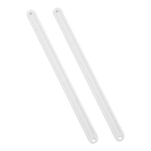 Angoily Plastic Drawer Track Slides - 235Mm Smooth Sliding Rails for Cabinets Wardrobes and Keyboard Trays Easy Installation White