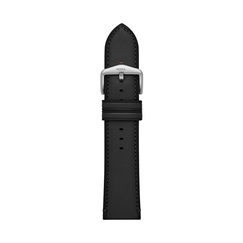 Image of Fossil Men's 22mm Dark Brown LiteHide Leather Watch Band