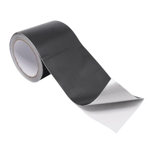 Image of 3.9 inch x 32.8Ft RV Awning Repair Tape for Tarp, Waterproof, Heavy Duty Fabric Repair Tape for Canvas, Boat Covers, Underbelly, Tent, Sail, UVproof Outdoor Tear Repairs Patch Kit, 1PCS (Black)