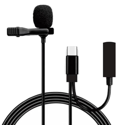 eyYvxmep MicróFono Lavalier TeléFono Celular Video en Tarjeta de Sonido CáMara GrabacióN Entrevista MicróFono con ReduccióN de Ruido, E