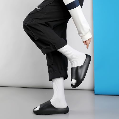 XTJSCBDSH Cloud Slides for Men and Women, Quick Drying Slippers Shoe Open Toe Thick Soft, Platform Slide Sandals Daily Shower Sandals, Non-Slip Bathroom Slippers Summer for Indoor & Outdoor4