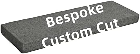 Sincere Custom Size High Density Upholstery Foam Cushion Seat Pads, Patio Bench Seating Cushion, Indoor Sofa Couch Cushion Bay Window Seat Cushion Bench Pad