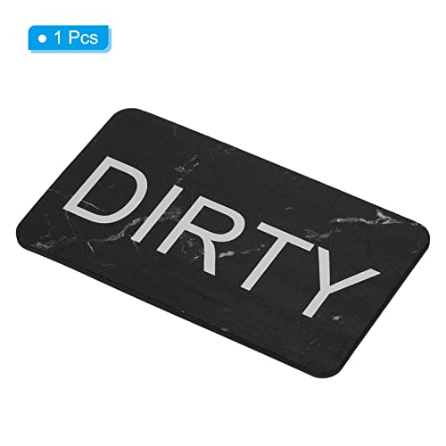PATIKIL Dirty Clean Geschirrspüler-Magnet, Geschirrspüler, Kühlschrank, Küche, Organisation, sauber, schmutzig, Schwarz, Weiß