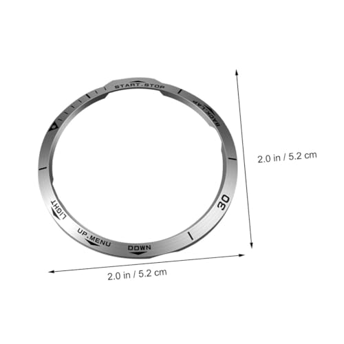 Anillo protector de bisel para reloj deportivo 6X de acero inoxidable 2