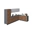 Natural Teak & White Gloss