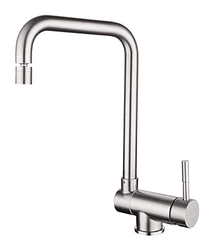 Robinet cuisine acier inoxydable 304 FBSHAD rotatif et rabattable