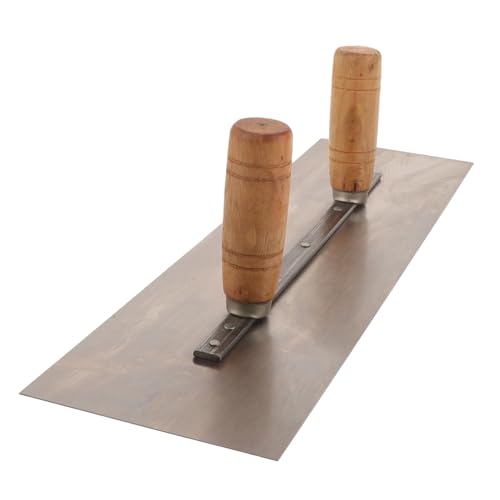 Operitacx Paleta de Albañilería Doble Mango Ergonómico Herramienta Resistente para Enlucido y Acabado Rápido Superficies para Trabajos de Mampostería