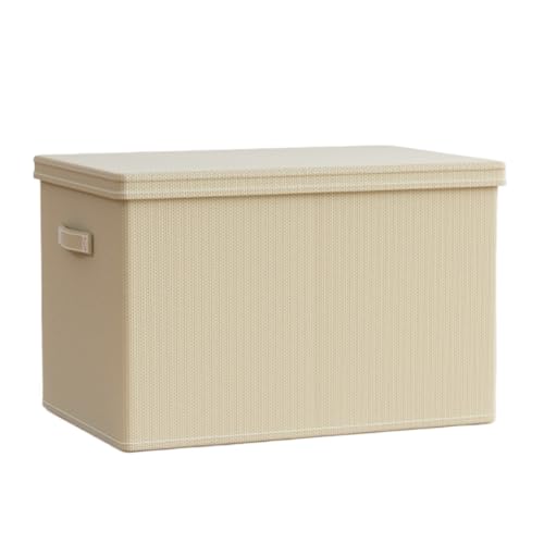 Sacchetti per riporre piumoni, scatola in tessuto con coperchio, contenitore decorativo per vestiti e biancheria da letto, grandi dimensioni 50 x 33 x 40 cm, ideale per l'organizzazione dell'armadio