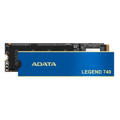 Image of ADATA Legend 740 250GB PCIe Gen3 x4 NVMe 1.3 M.2 2280 Internal Solid State Drive SSD Up to 2,300 MB /s (ALEG-740-250GCS)