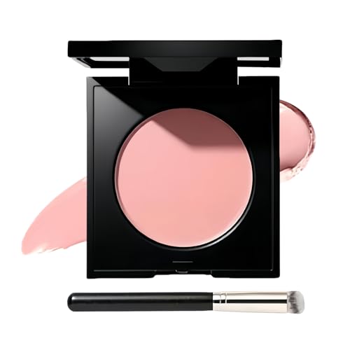Iluminador Y Corrector Para Ojeras - Corrector Rosa Iluminador Bajo Los Ojos - Correctivo De Color Duradero Con Pincel | Para Piel Clara a Media y Piel Mujeres
