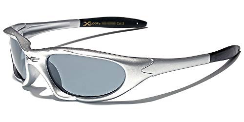 X LOOP Baby and Toddler Sunglasses Sporty Wrap Around Kids Glasses for Babies 12-24 months or Toddlers Age 2-4 - Main Image