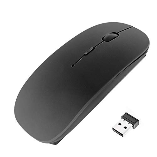 Muis, Draadloze muis,Bluetooth-muis,Stille muis,2.4G USB PC Computer Laptop Mac Mouse,Zwart