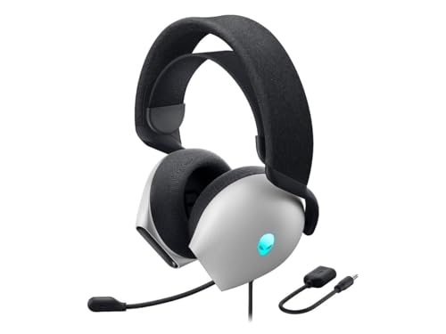Dell Alienware AW520H Wired USB/3.5mm Gaming Headset/Headphones - Lunar Light