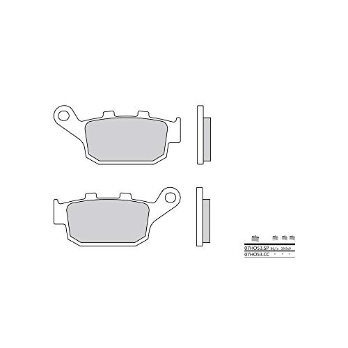 Plaquettes de frein Brembo 07HO53CC anti sifflement pour freinage efficace