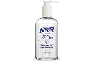 Purell Advanced Instant Hand Sanitizer, Lightly Scented, 8 fl oz (4102-12 Pack of 12)