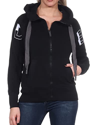 Elbsand Damen Kapuzen-Sweatjacke ESWKjella 70503 00 Quarz (994) M