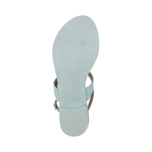 Image of Metro Women Faux Leather Beaded Thong Casual Sandals